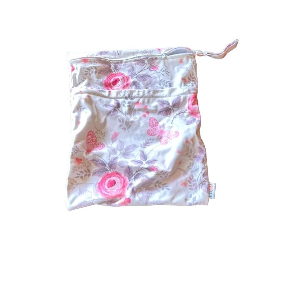 ALVABABY Floral Waterproof Wet Bag 100%‎ Polyester for Cloth Diapers & Swimwear